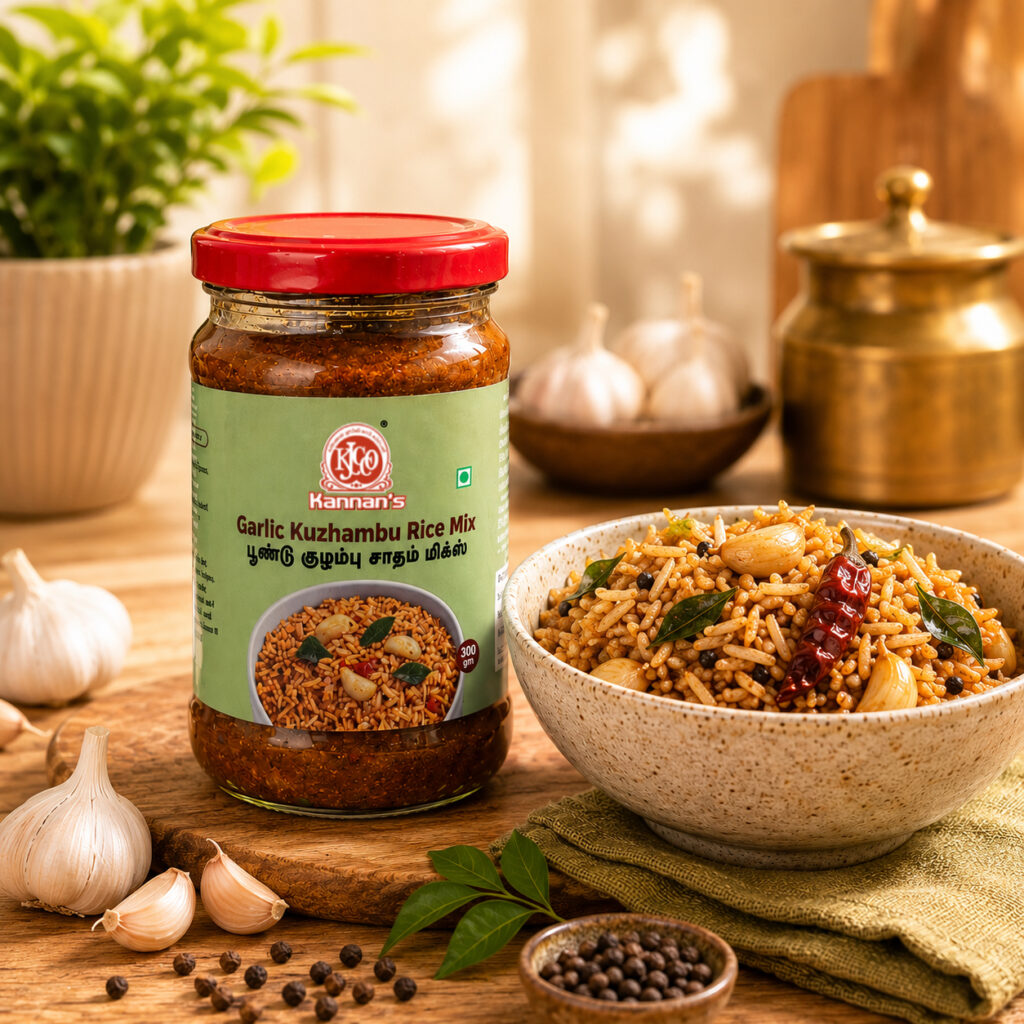 Kannan’s Garlic Kuzhambu Rice Mix